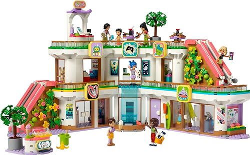 LEGO Friends Centro Comercial de Heartlake City Juguete de Casa de Muñecas apra el Juego de Rol, Maqueta de Construcción con Mini Muñecos de Personajes, Regalo para Niñas y Niños de 8 Años o Más 42604