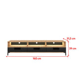 Selsey Mueble TV 160 x 31,5 x 39