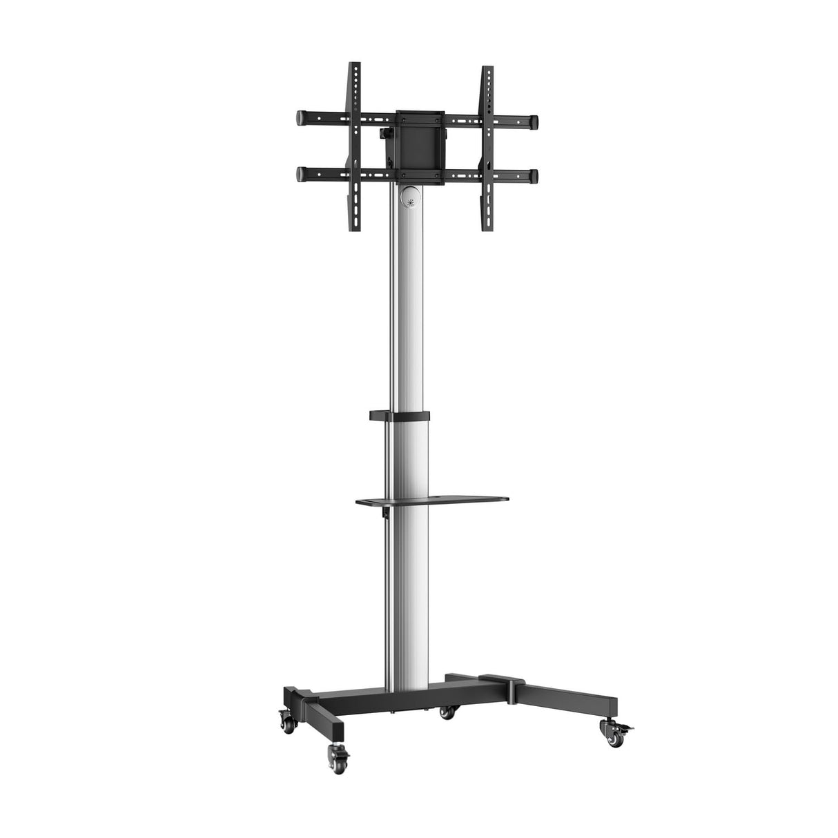 Aisens FT86TRE-197 Soporte de Suelo con Rueda Bandeja DVD para Monitor/TV hasta 50Kg 37"-86"