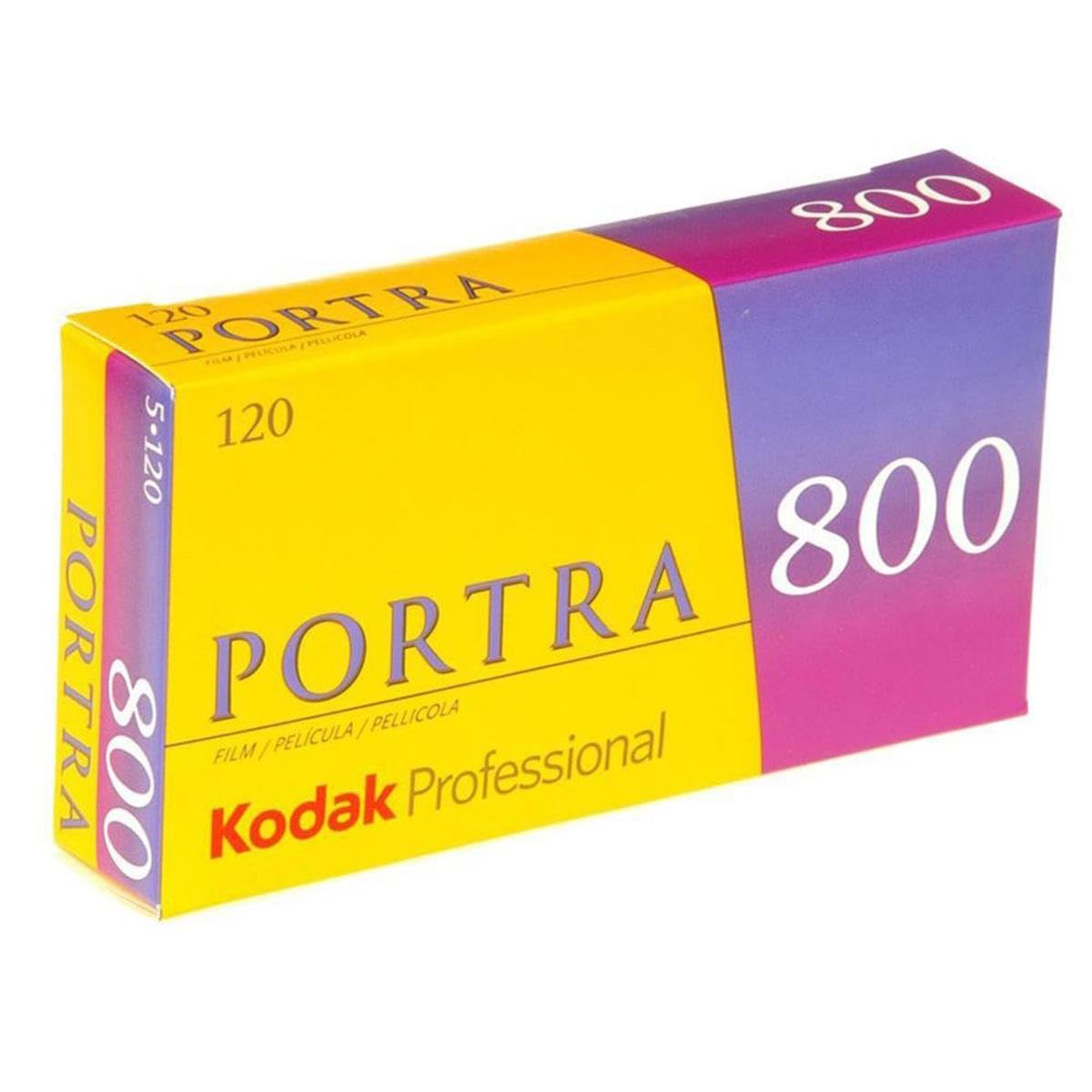 Kodak Portra - Película negativa color, 120/800 ISO, 5 unidades
