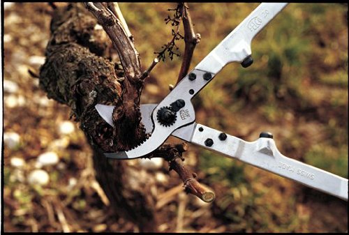 FELCO 20 podadera bypass universal profesional, corte de ramas hasta 35 mm, mangos ergonómicos de aluminio forjado, hoja de acero templado 65 mm, 430 mm, 830 g, fabricación suiza