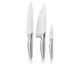 WMF Chef's Edition Juego de 3 Cuchillos con Hoja Insertada de Acero Templado Completamente Forjado