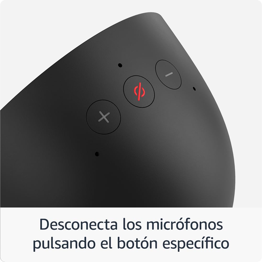 Amazon Echo Spot (modelo de 2024) | Despertador inteligente con sonido de calidad y Alexa | Negro
