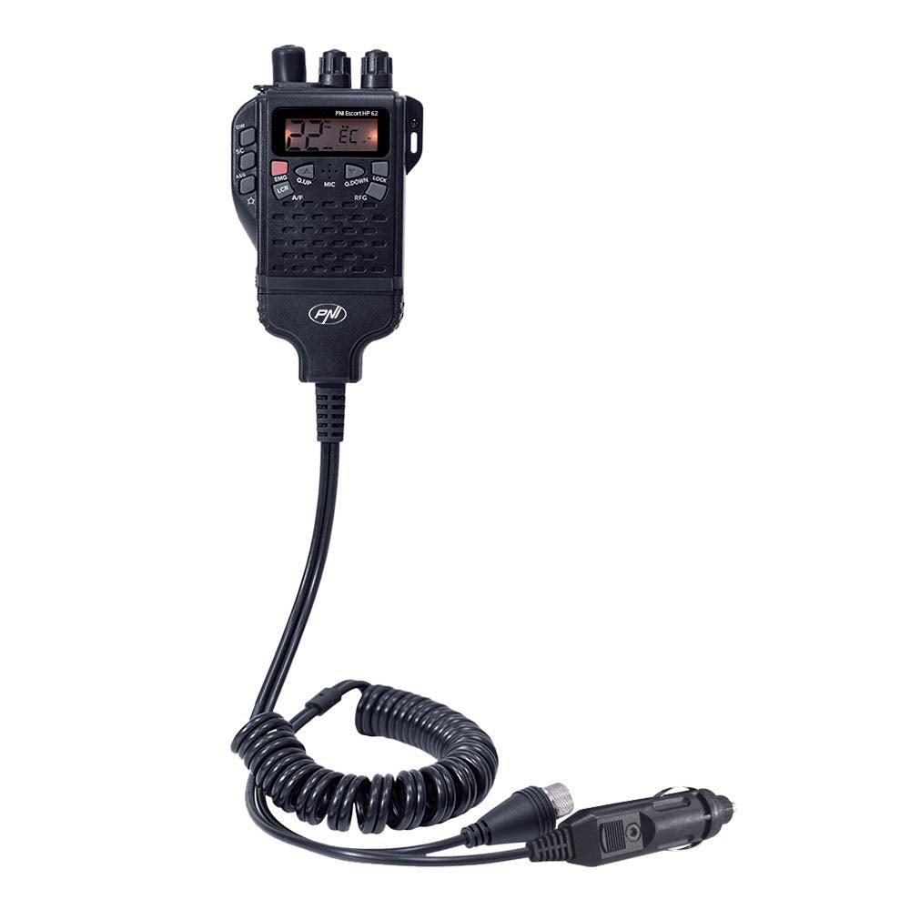 Paquete Radio CB PNI Escort HP 62 y Antena PNI Extra 48 con imán Incluido, ASQ, RF Gain