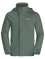 Jack Wolfskin Stormy Point 2L Jkt M Chaqueta, Hedge Green, S para Hombre