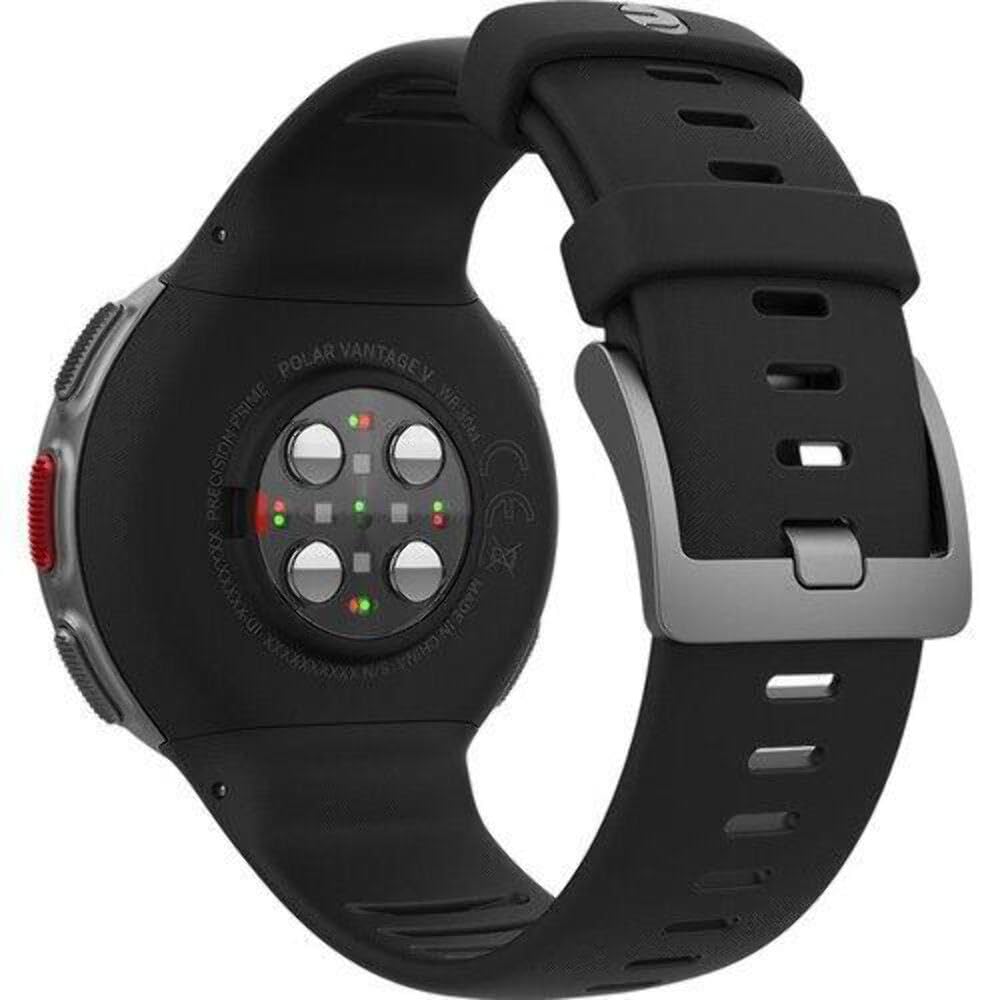 Polar Vantage V-Reloj Premium con GPS y Frecuencia Cardíaca, Multideporte y Perfil de Triatlón, Potencia de Running, Batería Ultra Larga, Resistente al Agua, M/L, Negro