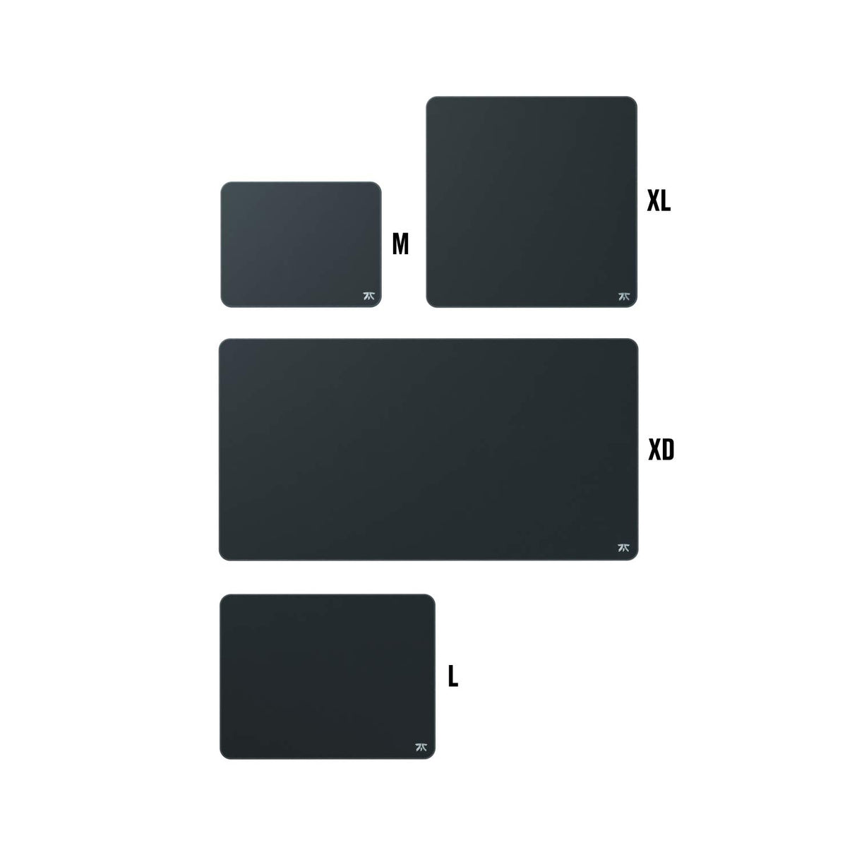 Fnatic Dash XL - Alfombrilla de ratón extendida para Juegos Esports con Bordes cosidos y Base de Goma Antideslizante, Superficie rápida (tamaño XL, Negro, Tejido híbrido) - 475 x 475 x 3 mm