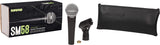 Shure SM58-LC El micrófono de Voz dinámico está diseñado para el Uso Profesional en Voces en actuaciones en Vivo, Refuerzo de Sonido y grabaciones de Estudio - No se Incluye el Cable (SM58-LCE)