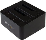 StarTech.com Docking Station de 2 Bahías - USB 3.1 a SATA - USB 3.1 (10 Gbps) - SATA I/II/III de 2,5/3,5" - Base de Acoplamiento SSD/HDD - de Intercambio en Caliente - Carga Superior (SDOCK2U313)