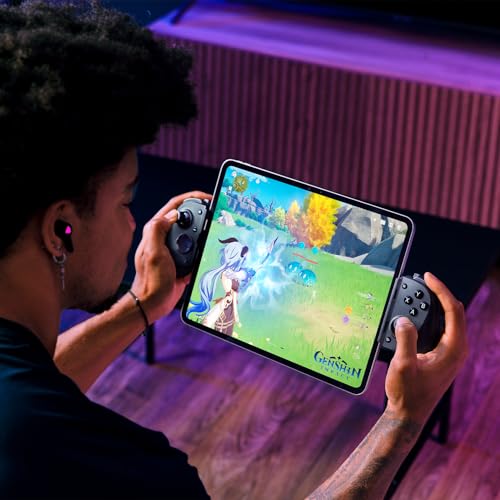 Razer Kishi V3 Pro XL - Mando gaming USB C para tablets de tamaño completo - iPads y tabletas Android de hasta 13" - Plug-and-Play - sticks analógicos (12 botones - háptica Sensa HD) Negro
