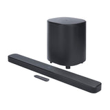 JBL Bar 500 MK2, Barra de Sonido Bluetooth 5.1 para TV con subwoofer de 10", Sonido Envolvente Dolby Atmos, HDMI eARC, Wi-Fi, vídeo 4K, PureVoice 2.0 y MultiBeam 3.0, Negro