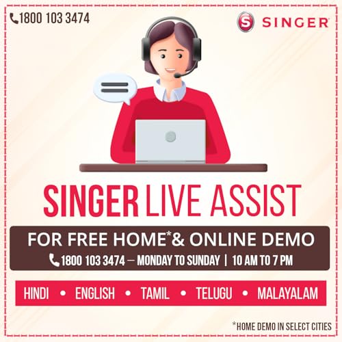 Singer 1409 Promise - Máquina de Coser Mecánica, 9 puntadas, 120 V, color Blanco, 22 x 41 x 35 cm, 6 Kg