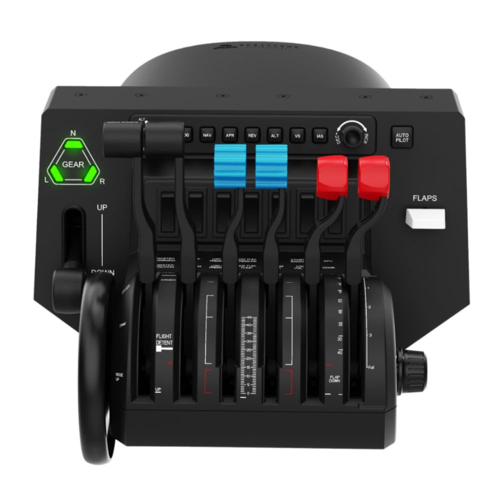 Honeycomb Aeronautical Bravo Throttle Quadrant with Auto Pilot & Annunciator Panel in aviation quality for flight simulator, Universal control system for simmer and pilots, PC [video game]