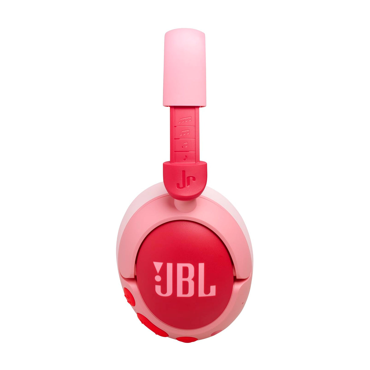 JBL Junior 470 NC, Auriculares supraaurales e inalámbricos para niños, Bluetooth, cancelación Activa de Ruido, volúmen hasta 85 dB, 50 hrs de batería, Set de Pegatinas, diseño Plegable, Rosa