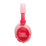JBL Junior 470 NC, Auriculares supraaurales e inalámbricos para niños, Bluetooth, cancelación Activa de Ruido, volúmen hasta 85 dB, 50 hrs de batería, Set de Pegatinas, diseño Plegable, Rosa