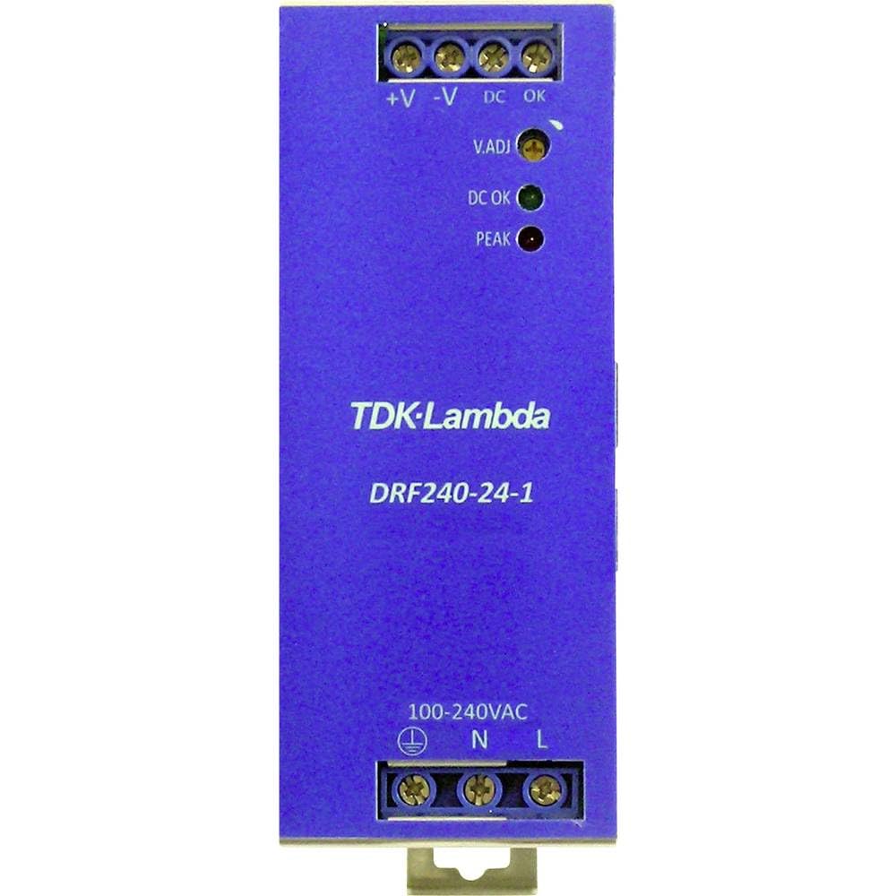 Tdk-lambda Montaje en DIN Rail de alimentación (DIN-Rail) drf 240-24-1hl 24 vcc 240 w x 1 (drf 240-24-1hl)
