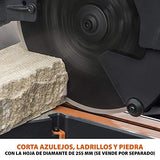 Evolution Power Tools R255SMS-DB ingletadora, Sierra ingletadora deslizante multimaterial de 255 mm, con doble bisel y paquete plus, hasta 300 mm x 90 mm, 5° a izquierda y derecha, inglete de 50°