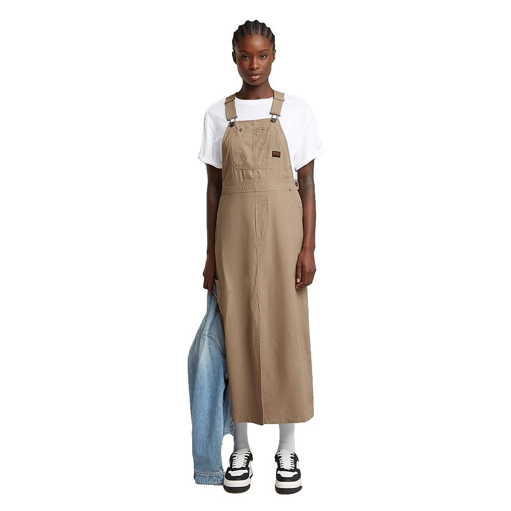 G-STAR Dungaree Dress, Vestido Informal, Mujer, Marrón Light Toggee D26159-d522-c626, S
