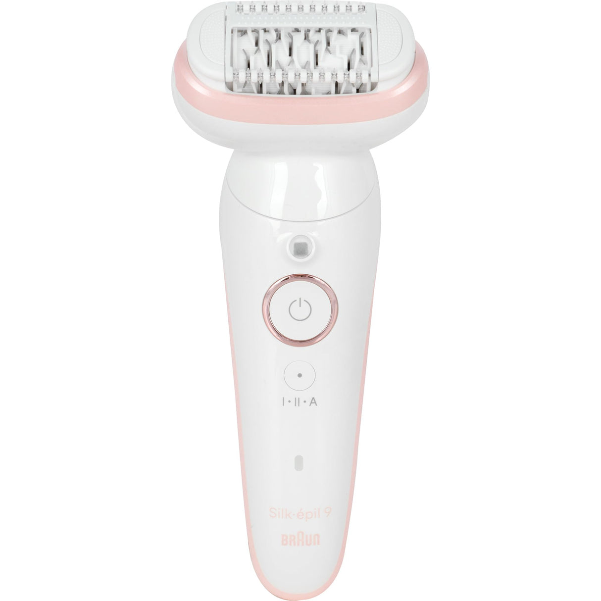 Braun Silk-épil 9, Depiladora con cabezal giratorio para depilación fácil, impermeable, piel suave de larga duración, con cabezal de afeitadora para mujeres y pezuña cortacésped, 9-030, blanco/rosa