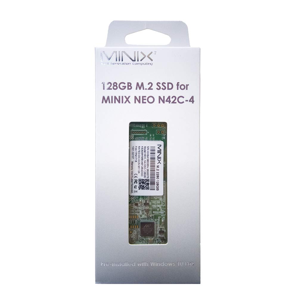 MiniX M.2 2280 - SSD de 128 GB para Neo N42C-4, Color Negro