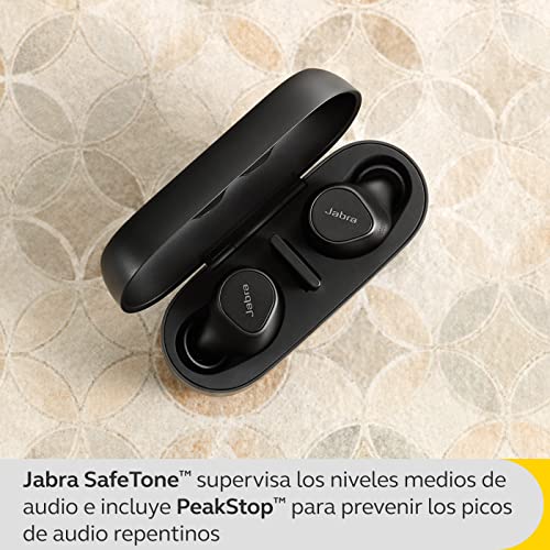 Jabra Evolve2 Buds, Auriculares Bluetooth Intraaurales Inalámbricos, Cancelación Activa de Ruido, Tecnología de Voz MultiSensor y Base de Carga Inalámbrica, Certificados para MS Teams, Negro