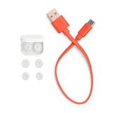 JBL Tune Flex 2, Auriculares inalámbricos Bluetooth y cancelación de Ruido. Autonomía de hasta 48 hrs, IP54 Resistentes al Agua y al Polvo, conexión multipunto, diseño ergonómico, Ghost Blanco