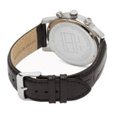 Tommy Hilfiger Reloj Analógico de Cuarzo multifunción para Hombre con Correa en Piel Negro - 1791401