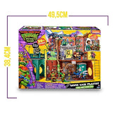 TORTUGAS NINJA Sewer Lair Playset, Juguete de la guarida en Las alcantarillas, Set como en la película, 20 características y 3 Niveles de Juego, 4 años, Famosa (TU802000)