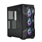 Cooler Master MasterBox TD500 Mesh V2 – Caja PC Mid-Tower E-ATX, Malla Poligonal, 3x120mm Ventiladores ARGB Preinstalados, Panel Superior Extraíble, Panel Lateral Vidrio Templado, USB C 10Gbps, Negro