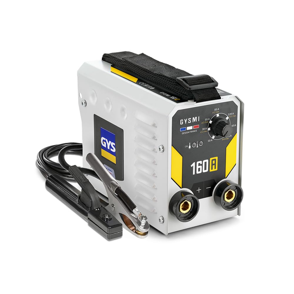 GYS, GYSMI 160A, estación de soldadura de electrodo recubierto 160A monofásico 230V (MMA), arco fuerza, antisticking, Hot Start, Con portaelectrodos, Cable de masa