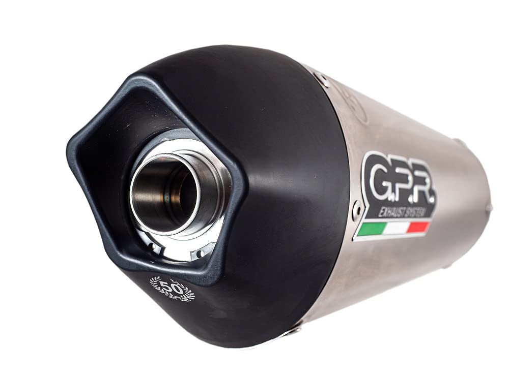 Gpr Italia Co.y.187.Cat.gpan.To sistema completo homologado y catalizzato Yamaha MT-09 TRACER/FJ-09 Tracer 2015/17 posición baja/Low Position Kit Gpe Anniversary Titanium
