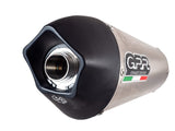 Gpr Italia Co.y.187.Cat.gpan.To sistema completo homologado y catalizzato Yamaha MT-09 TRACER/FJ-09 Tracer 2015/17 posición baja/Low Position Kit Gpe Anniversary Titanium