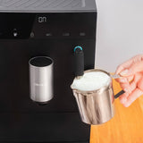 Cecotec Cafetera Superautomática Compacta con Vaporizador Cremmaet Compact Steam. 1350W, 19 Bares, Sistema Thermoblock, Depósito Café en Grano 150gr con Molinillo y 1,1 L de Agua