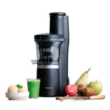 Panasonic Slow Juicer MJ-L700KXE, Exprimidora de Frutas Eléctrica, Jugo de Frutas y Verduras Enteras, Apertura de 75 mm, Diseño Elegante y Delgado, Conveniente, Negro