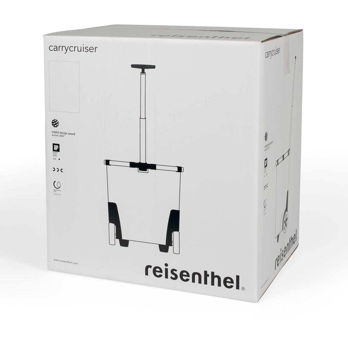 reisenthel carrycruiser - Carro de la Compra de Dos Ruedas portátil con Correa Ajustable para Hombro, Estructura Estable de Aluminio, Material Resistente al Agua, en Puntos