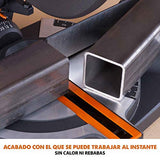 Evolution Power Tools R210CMS Multimaterial Sierra Ingletadora - Corta acero dulce, aluminio, plástico, madera con clavos incrustados, 210 mm