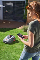 AL-KO Robot cortacésped Robolinho® 350 W, Ancho de Corte 20 cm, batería de Iones de Litio de 18 V/2,5 Ah, para Superficies de hasta 300 m², Capacidad de Ascenso máx. 30%, Muy silencioso 60 dbA