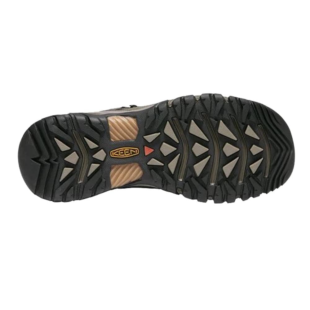 KEEN Targhee 3 Mid Waterproof, Zapatos para Senderismo, Hombre, Black Olive Golden Brown, 41 EU Ancho
