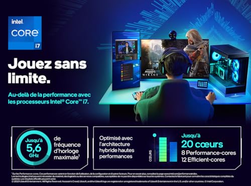 Intel Core i7-14700K, procesador para Equipos de sobremesa, 20 núcleos (8 P-Cores + 12 E-Cores) hasta 5,6 GHz