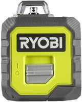 RYOBI - Nivel Láser Verde 360º de 2 Líneas con Barra Telescópica de 3,2m - Horizontal 360°, Vertical 120° y Línea en Cruz - Alcance hasta 25m para Grandes Espacios - 4 Pilas AA Incluídas - RB360GLL-K