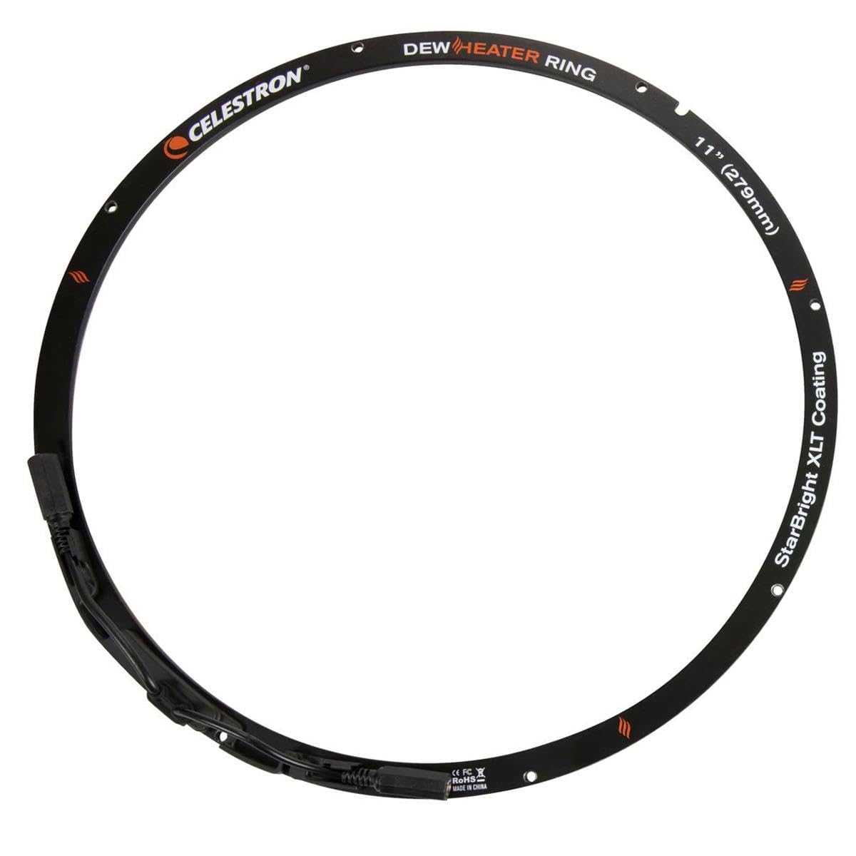 Celestron Anillo Calentador de rocío, prevención de rocío de Aluminio, Compatible con Schmidt-Cassegrain, EdgeHD, telescopio Rasa de 11 Pulgadas, Color Negro