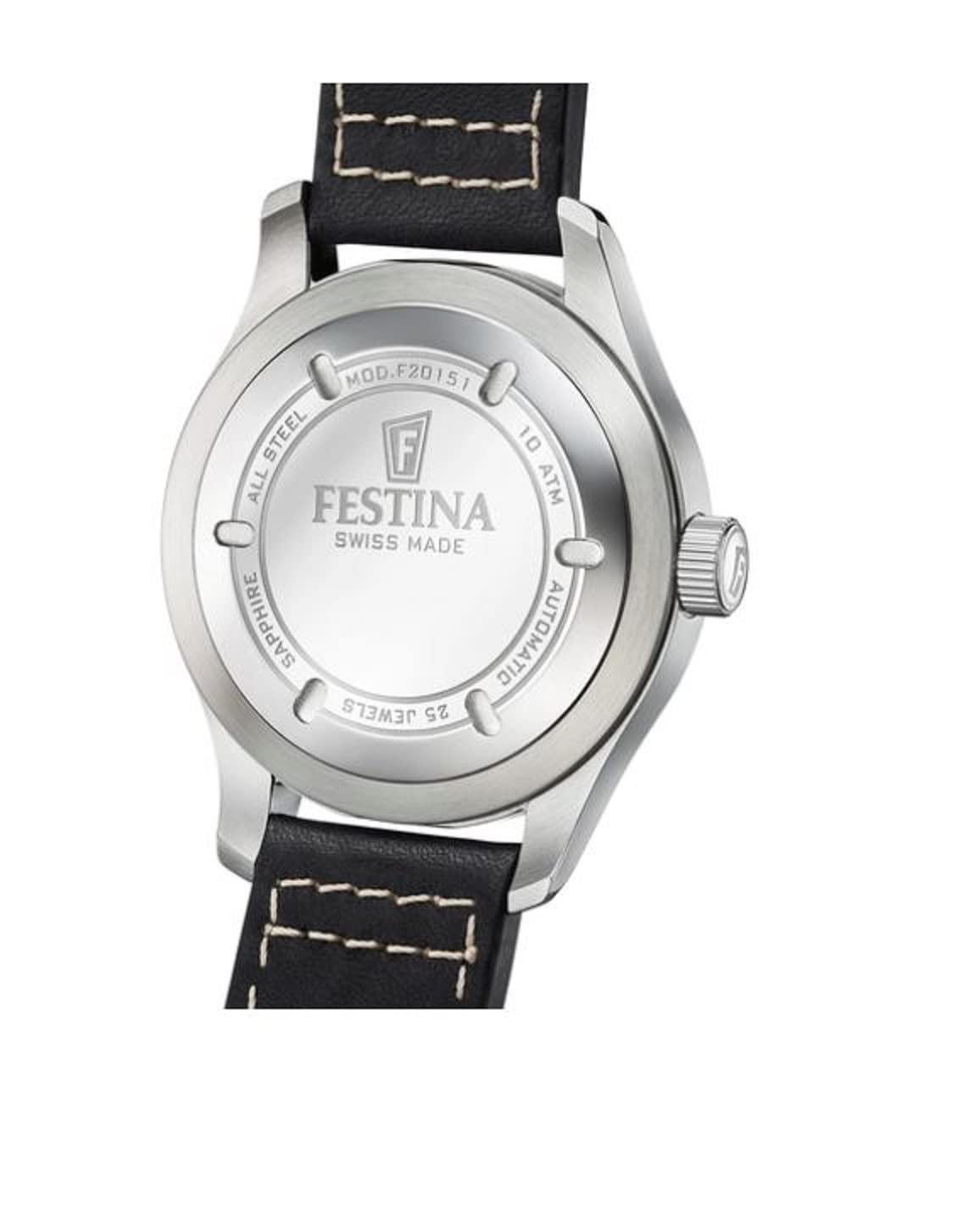 Festina Reloj Analógico para Hombres de Automático con Correa en Cuero F20151/4