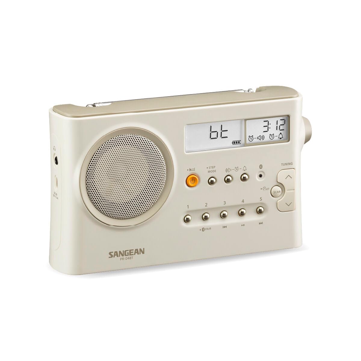 Sangean PR-D4 BT Am/FM/Radio de Sintonización Digital con Bluetooth, Relój, Alarma