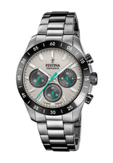 Reloj FESTINA para Unisex F20703/1 Ceramic Caja de Acero Inoxidable 316l Negro Correa de Acero Inoxidable 316l Gris