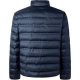 Hackett London LW Moto Chaqueta, Azul Marino, M para Hombre