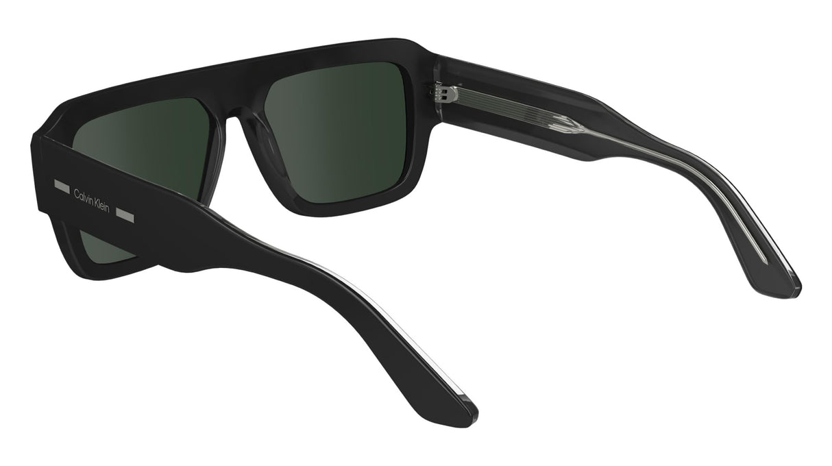 Calvin Klein Unisex Adult Sunglasses CK24501S - Black with Solid Green Lens