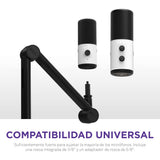 NZXT Boom Arm Mini - Ap-BOOMS-B1 - Brazo de Brazo de micrófono pequeño para transmisión, creación de Contenido, podcasting y grabación - Canal de Cable Cubierto - Compatibilidad Universal - Negro