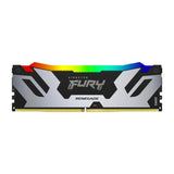Kingston FURY Renegade DDR5 RGB Plata - Negro XMP 96GB (2x48GB) 6400MT/s CL32 DIMM Memoria gamer para Ordenadores de sobremesa Kit de 2 - KF564C32RSAK2- 96