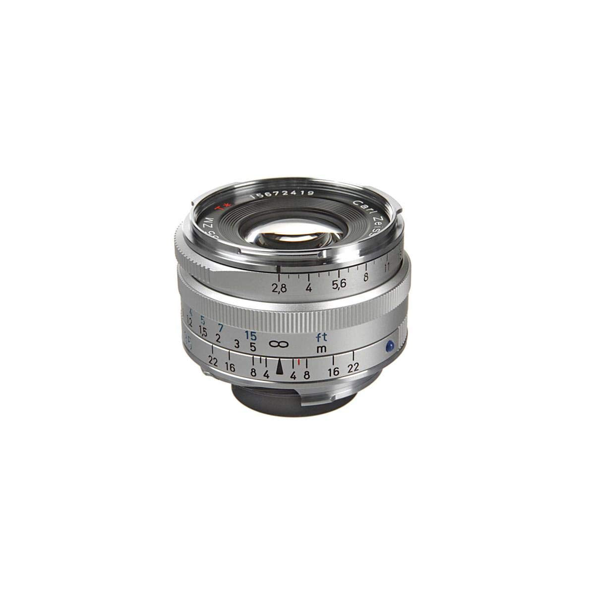 Carl Zeiss C Biogon T 2.8/35 ZM - Objetivo para Leica M (Diámetro: 52 mm), Plata