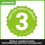 Greenworks Cortacésped de batería GD24LM33K2 (Li-Ion 24V 33cm ancho corte hasta 280m² 30L recogedor de hierba 5 veces ajuste altura corte central 25-75mm Incluye batería de 2Ah y cargador)